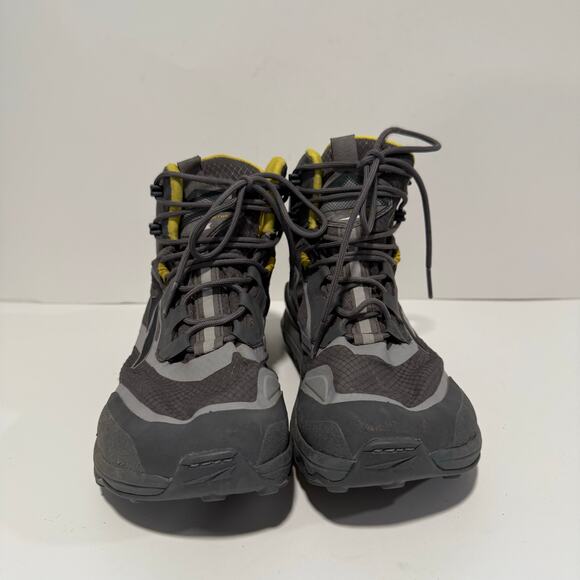 Altra Men's Lone Peak All Weather Sneaker Boots Ankle Trail Hike Grey Yellow 7 - Picture 3 of 9